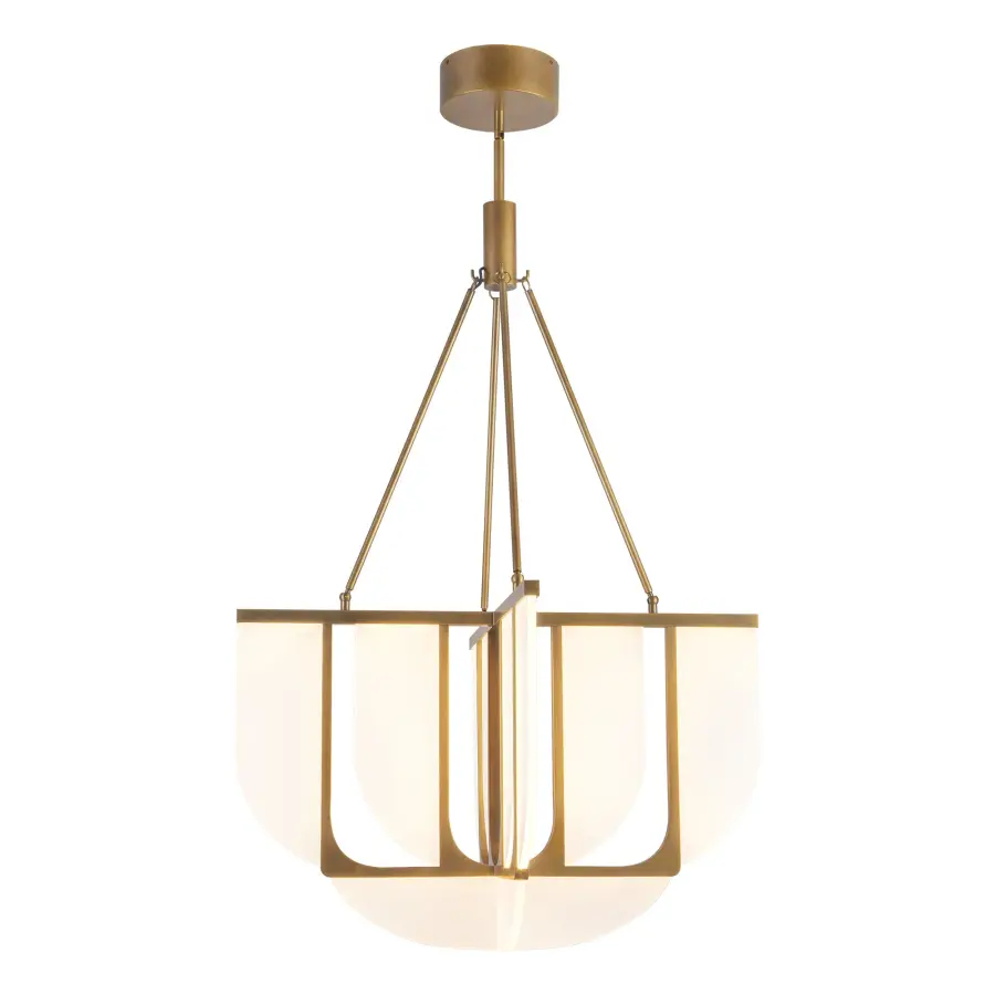Anders 29-Inch Chandelier in Vintage Brass - Image 2