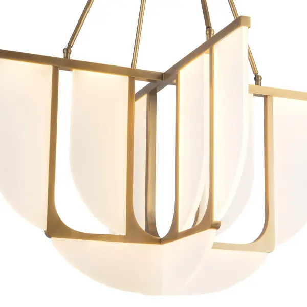 Anders 29-Inch Chandelier in Vintage Brass - Image 11