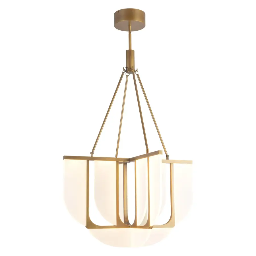 Anders 29-Inch Chandelier in Vintage Brass - Image 9