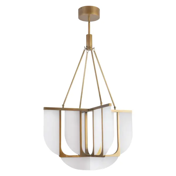 Anders 29-Inch Chandelier in Vintage Brass - Image 10