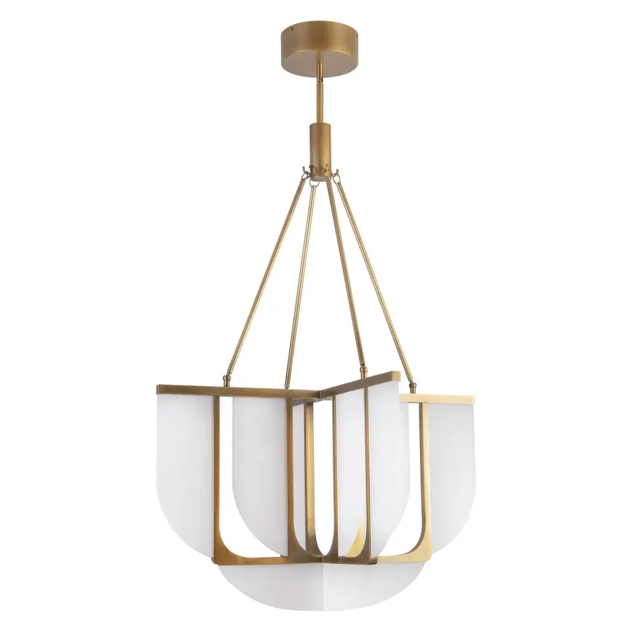 Anders 29-Inch Chandelier in Vintage Brass - Image 10
