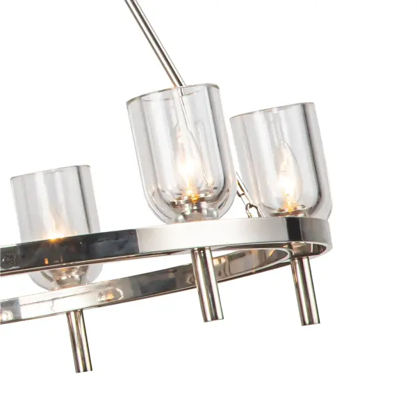 Lucian 32-Inch Chandelier in Polished Nickel with Alabaster - Image 18
