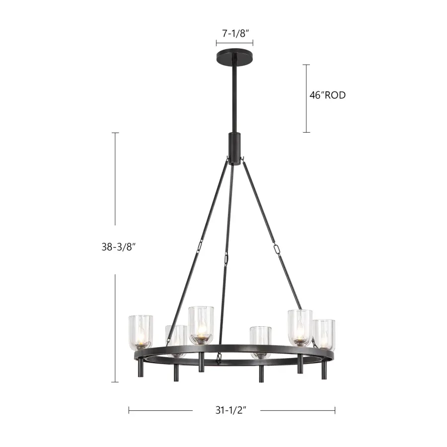 Lucian 32-Inch Chandelier in Polished Nickel with Alabaster - Image 19