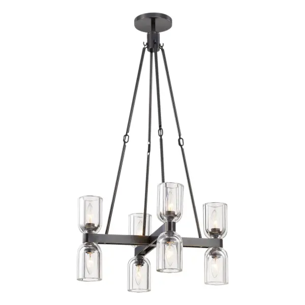 Lucian 22-Inch Chandelier in Polished Nickel with Alabaster - Image 11
