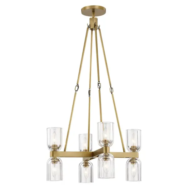 Lucian 22-Inch Chandelier in Polished Nickel with Alabaster - Image 13