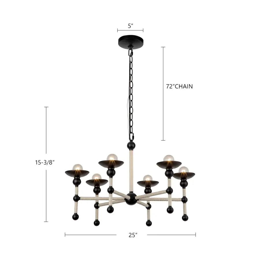 Nadine 25-Inch Chandelier - Image 8