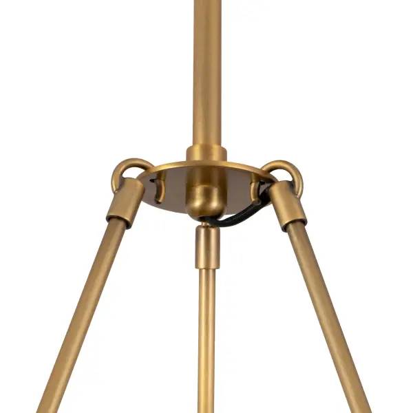 Dahlia 28-Inch Chandelier in Vintage Brass - Image 5