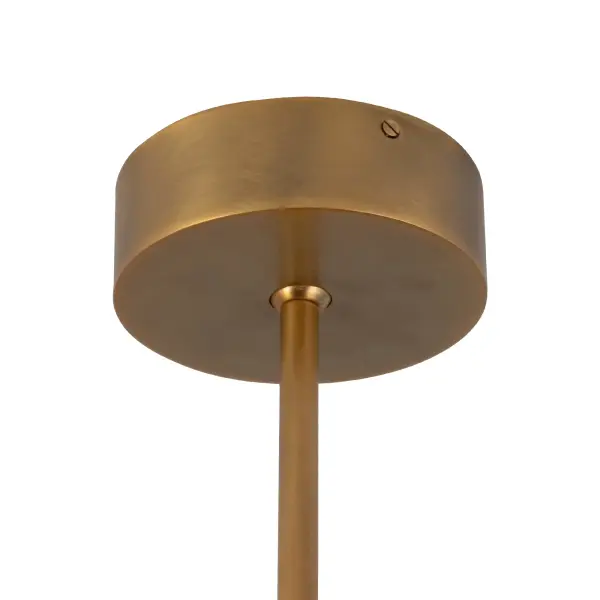 Dahlia 28-Inch Chandelier in Vintage Brass - Image 6
