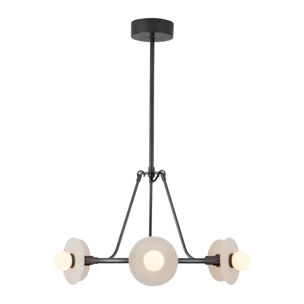 Dahlia 28-Inch Chandelier in Vintage Brass - Image 7