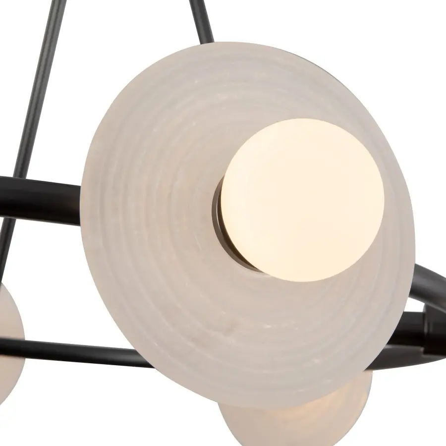 Dahlia 28-Inch Chandelier in Vintage Brass - Image 8
