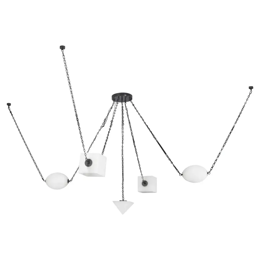Mineral 5-Light Chandelier in Patina Bronze - Image 12