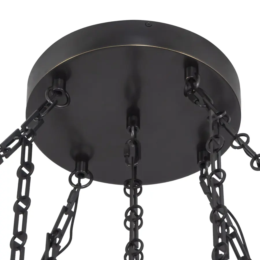 Mineral 5-Light Chandelier in Patina Bronze - Image 17