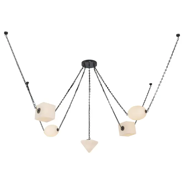 Mineral 5-Light Chandelier in Patina Bronze - Image 18
