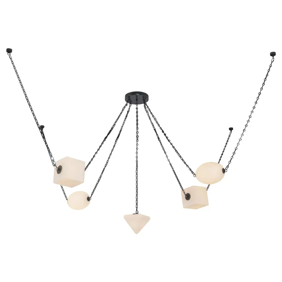 Mineral 5-Light Chandelier in Patina Bronze - Image 18