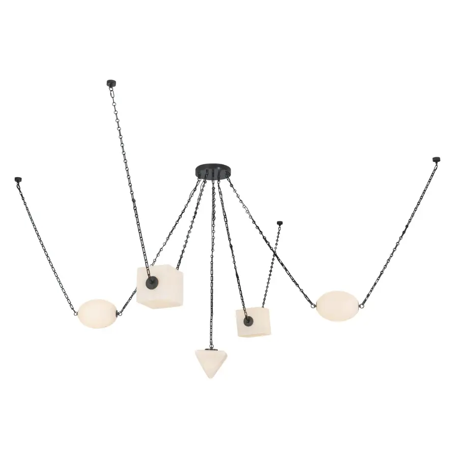 Mineral 5-Light Chandelier in Patina Bronze - Image 19