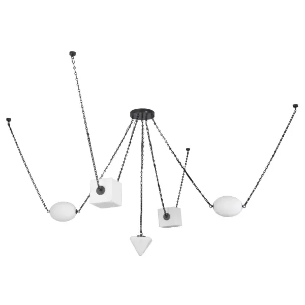 Mineral 5-Light Chandelier in Patina Bronze - Image 20