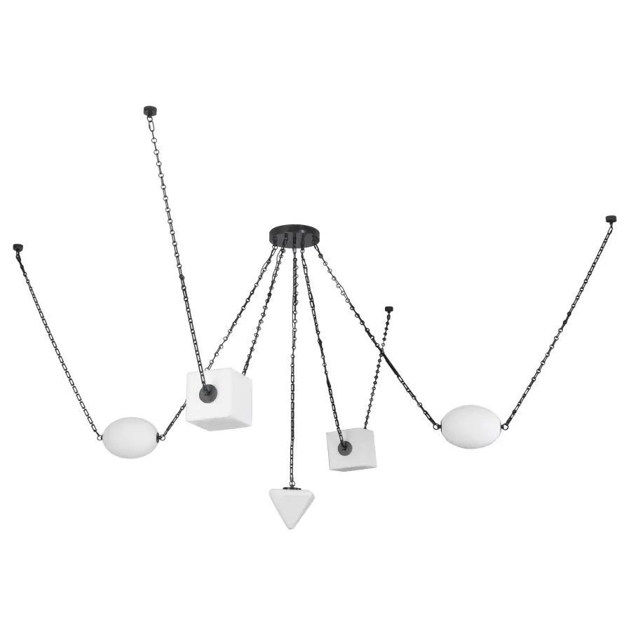 Mineral 5-Light Chandelier in Patina Bronze - Image 20