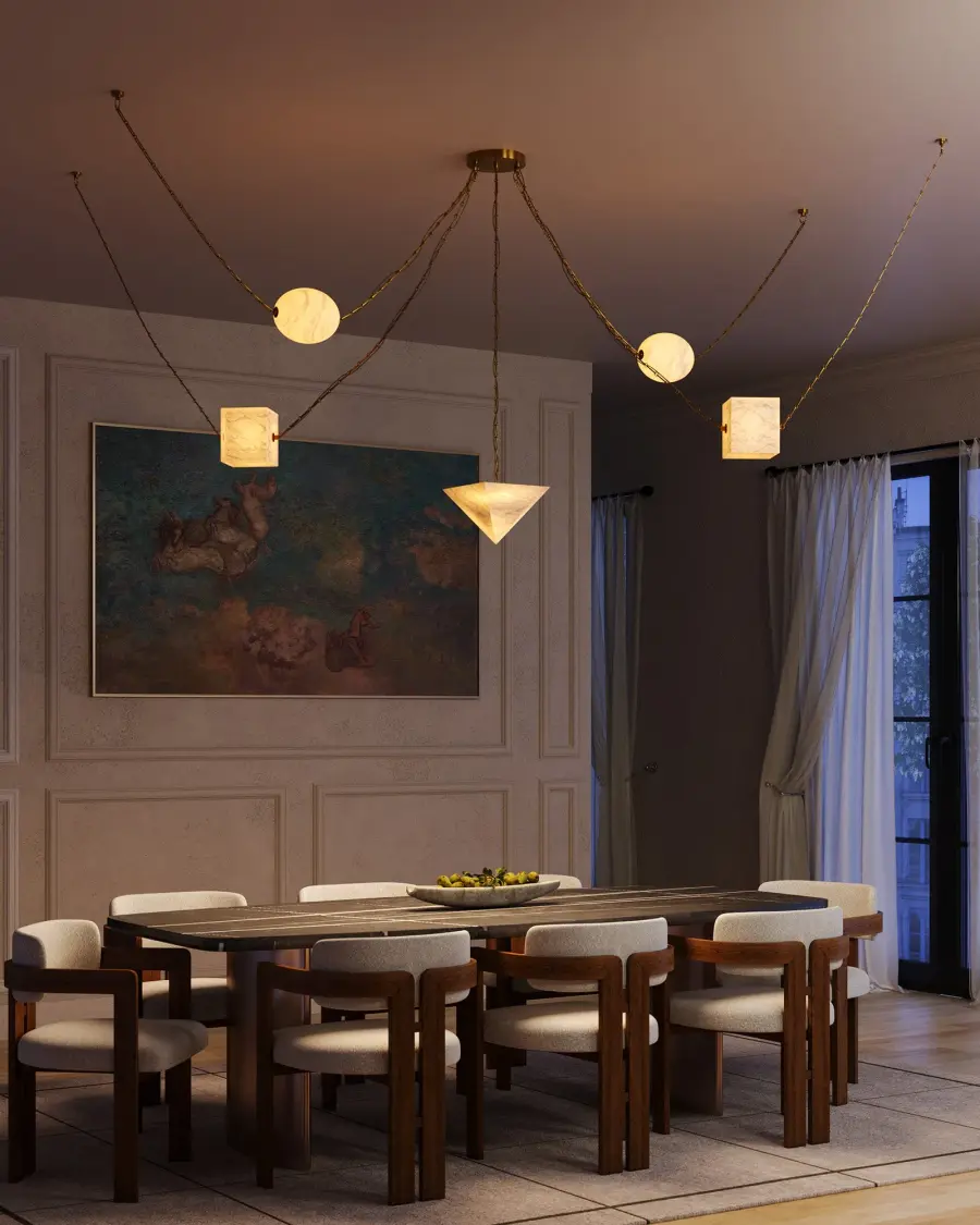 Mineral 5-Light Chandelier in Patina Bronze - Image 3