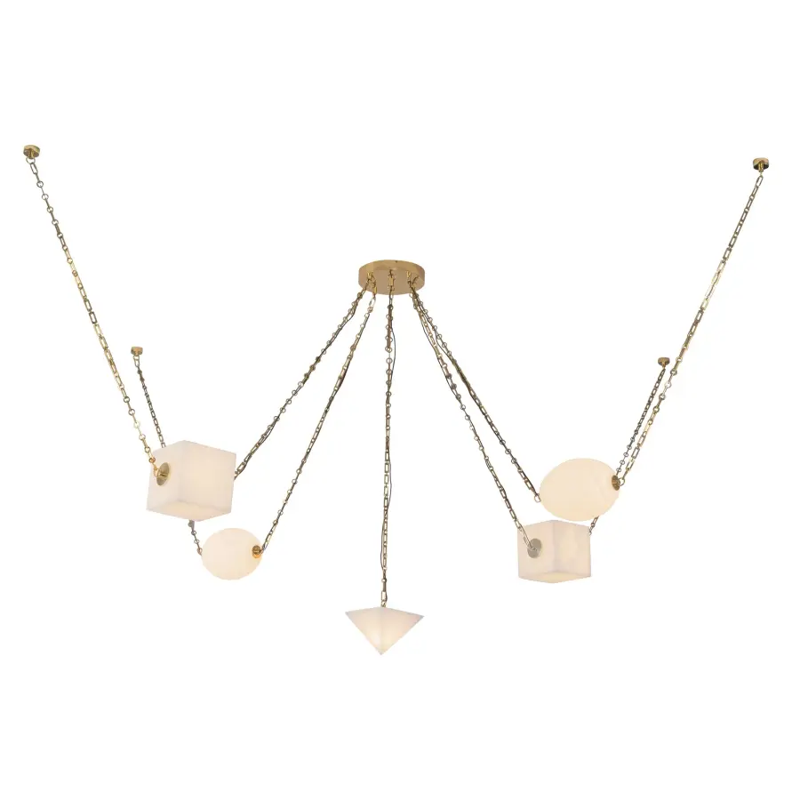 Mineral 5-Light Chandelier in Patina Bronze - Image 26