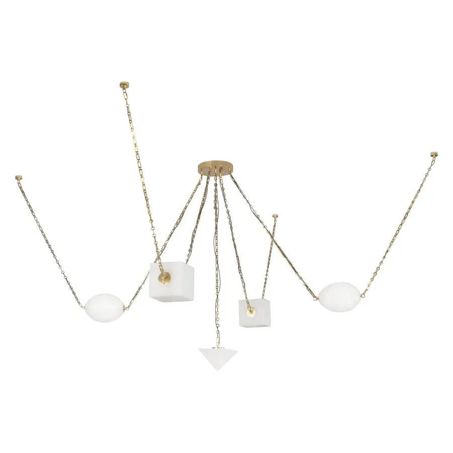 Mineral 5-Light Chandelier in Patina Bronze - Image 28