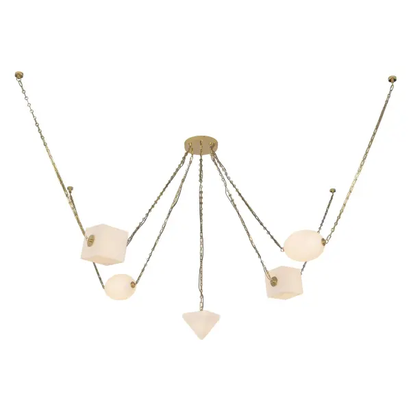 Mineral 5-Light Chandelier in Patina Bronze - Image 34