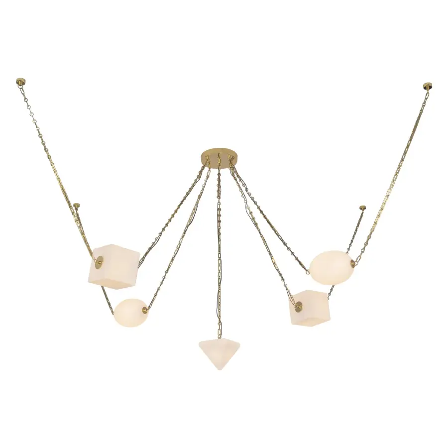 Mineral 5-Light Chandelier in Patina Bronze - Image 34