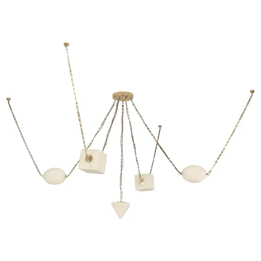 Mineral 5-Light Chandelier in Patina Bronze - Image 35