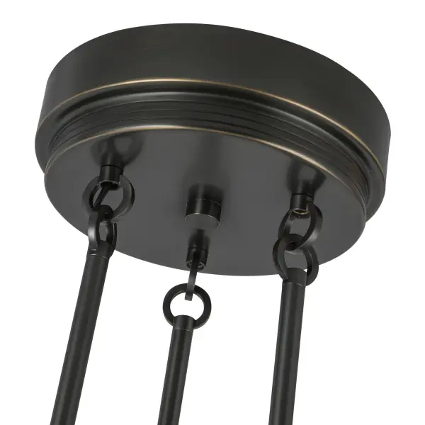 Colette 23-Inch Chandelier in Urban Bronze with Alabaster - Image 6