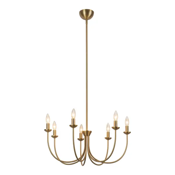 Ember 26-Inch Chandelier in Brushed Gold - Image 1