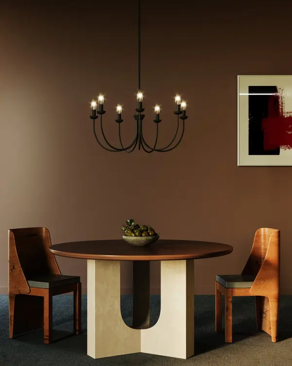 Ember 26-Inch Chandelier in Brushed Gold - Image 2