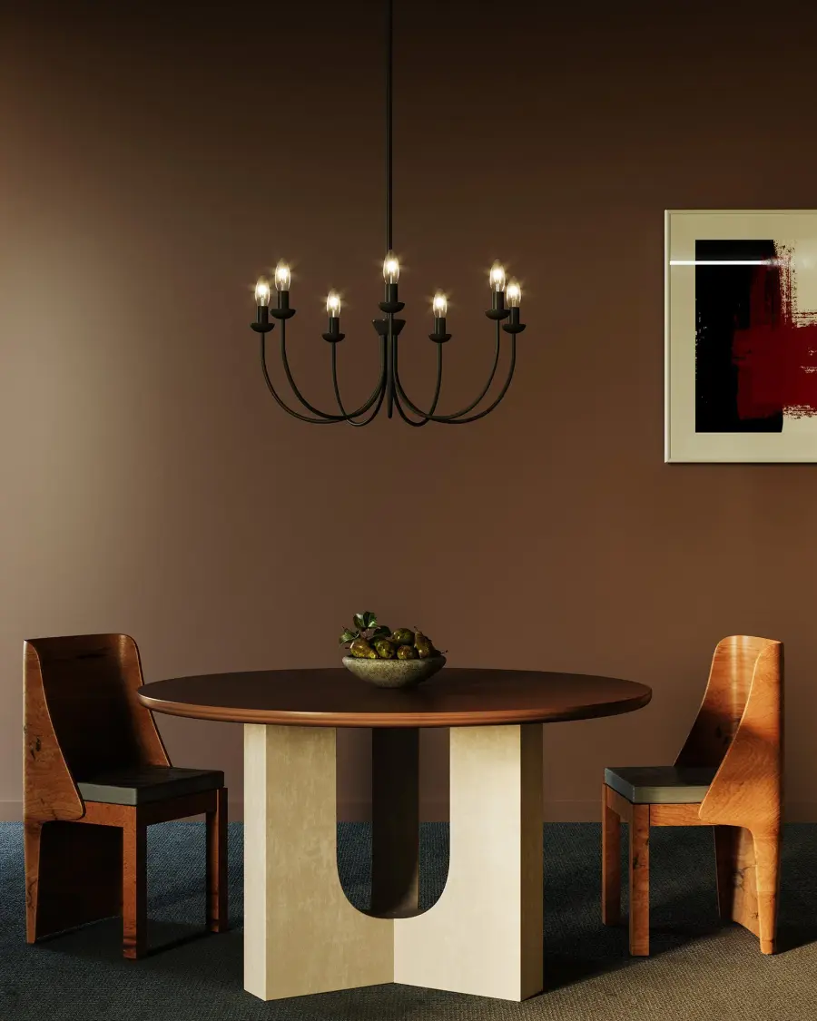 Ember 26-Inch Chandelier in Brushed Gold - Image 2