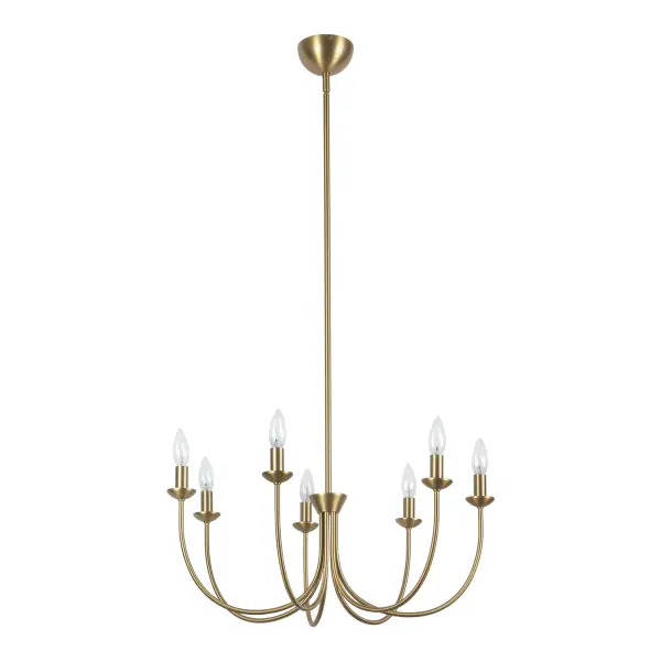 Ember 26-Inch Chandelier in Brushed Gold - Image 6