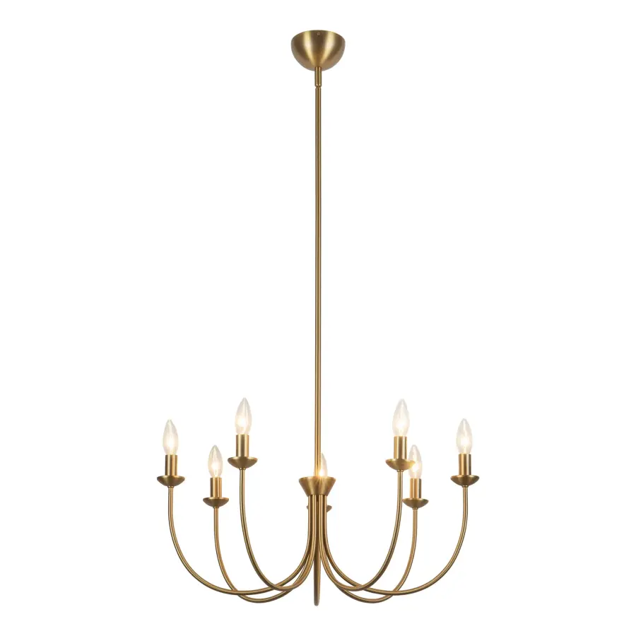 Ember 26-Inch Chandelier in Brushed Gold - Image 7