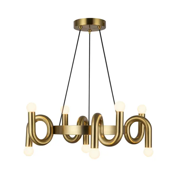 Sadie 23" Brushed Gold Chandelier - Image 6