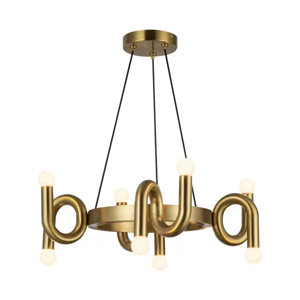 Sadie 23" Brushed Gold Chandelier - Image 7