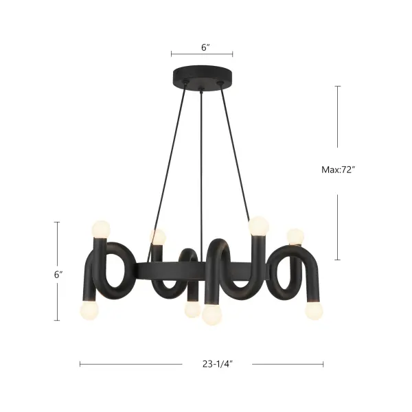 Sadie 23" Brushed Gold Chandelier - Image 9