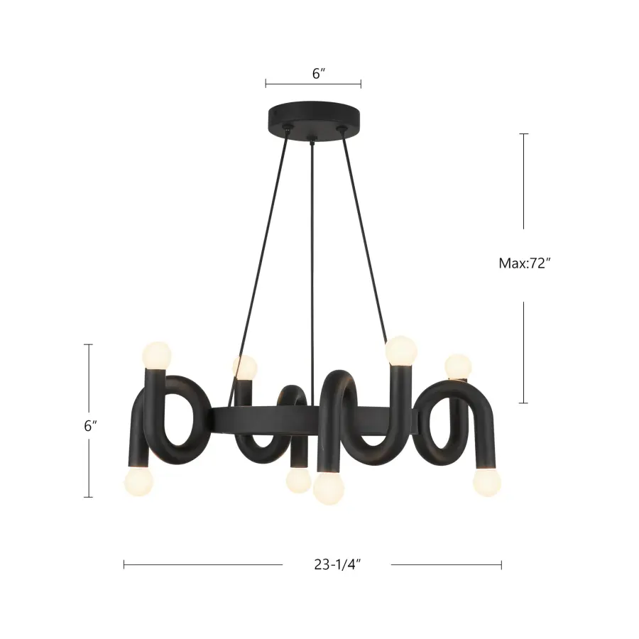 Sadie 23" Brushed Gold Chandelier - Image 9