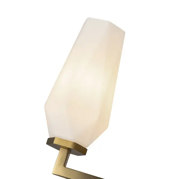 Krysta 35-Inch Chandelier in Matte Black with Opal Glass - Image 8