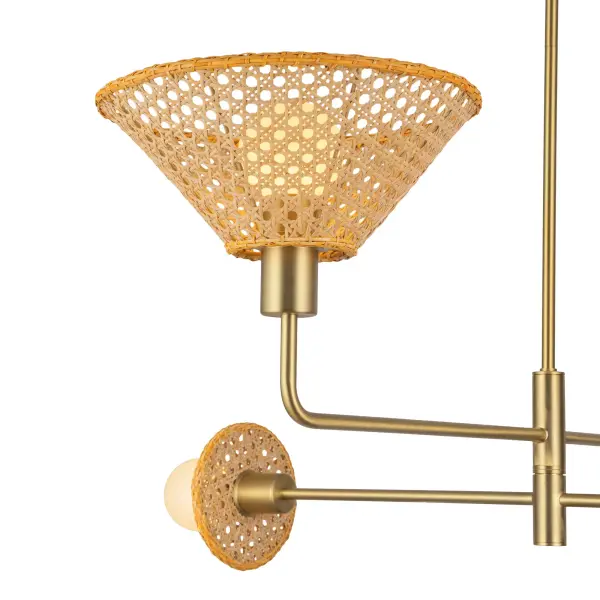 Piper 38-Inch Chandelier in Brushed Gold - Image 5