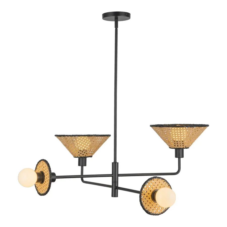 Piper 38-Inch Chandelier in Brushed Gold - Image 7