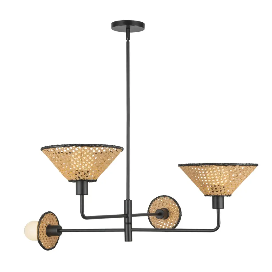 Piper 38-Inch Chandelier in Brushed Gold - Image 8