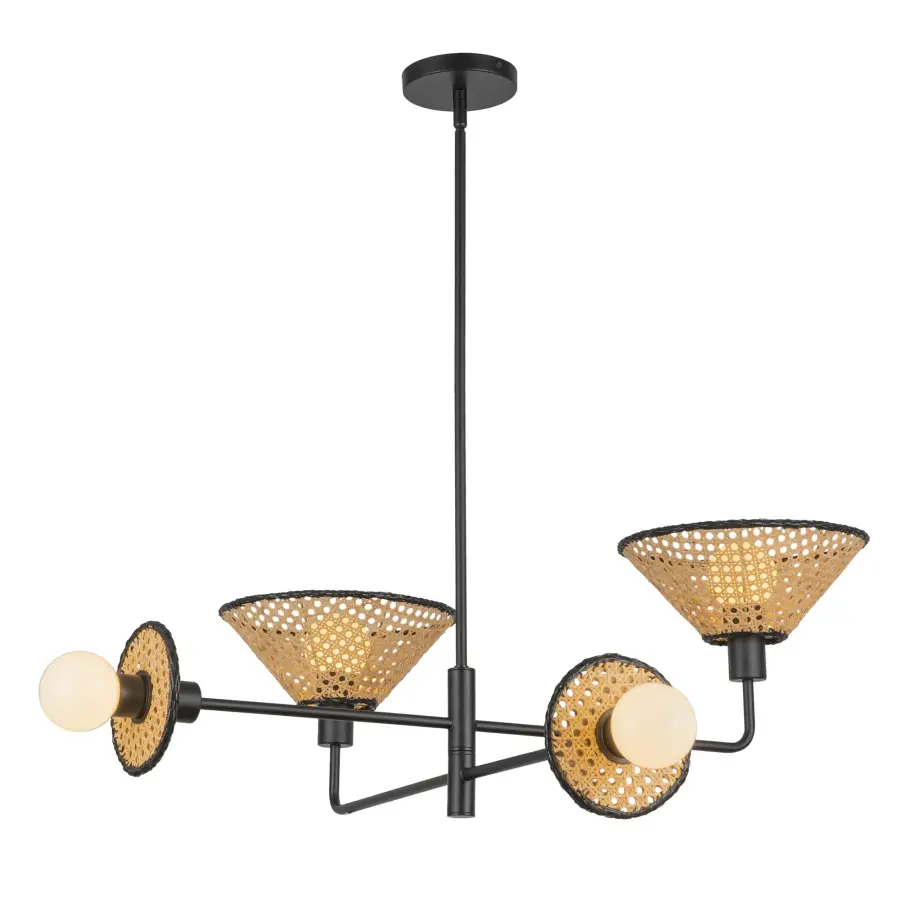Piper 38-Inch Chandelier in Brushed Gold - Image 9