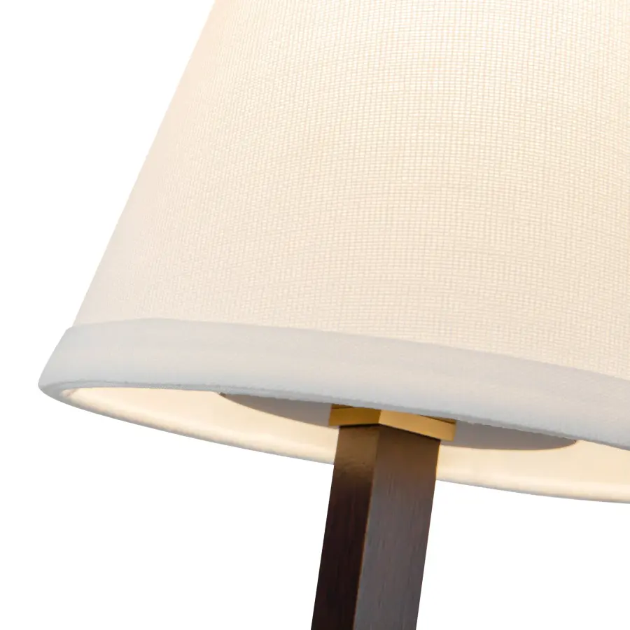 Sloan 30-Inch Chandelier in Brushed Gold with White Linen Shades - Image 8