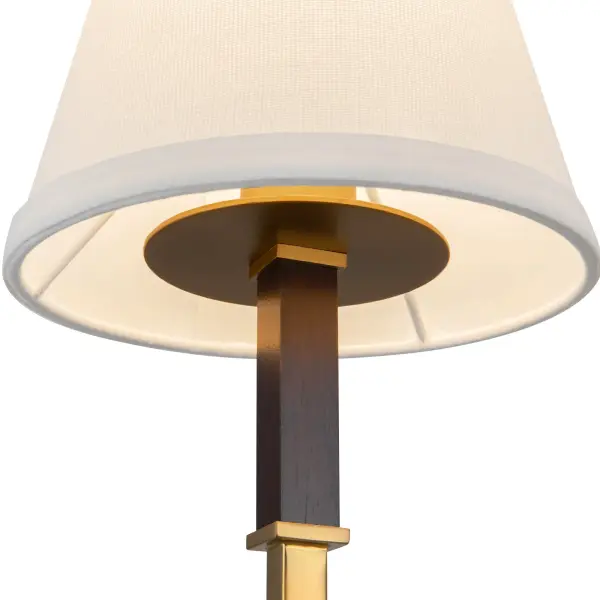 Sloan 30-Inch Chandelier in Brushed Gold with White Linen Shades - Image 9