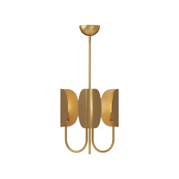 Seno 15-Inch Chandelier in Aged Gold - Image 8