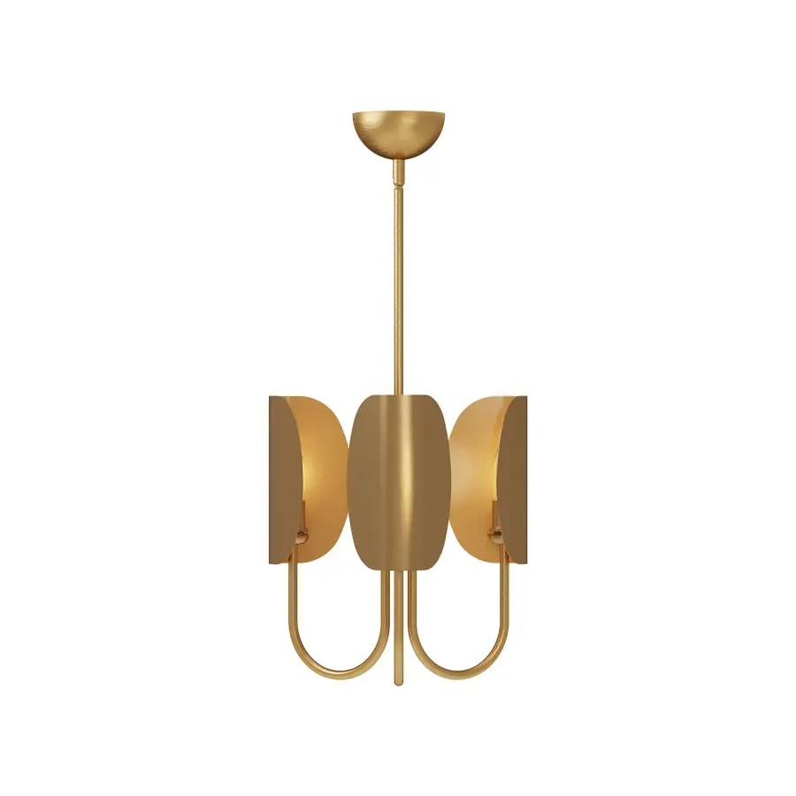 Seno 15-Inch Chandelier in Aged Gold - Image 8