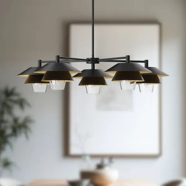 Stunning Japandi-Inspired Statement Piece with Layered Metallic Design - Image 3