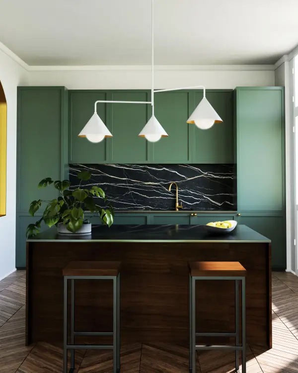 Japanese-Inspired Statement Chandelier with Sophisticated Contrast - Image 2