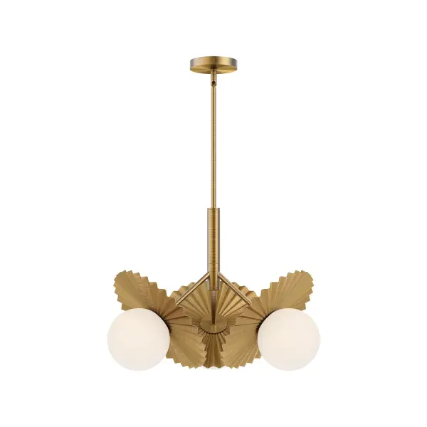 Plume 22-Inch Chandelier in Matte Black - Image 4