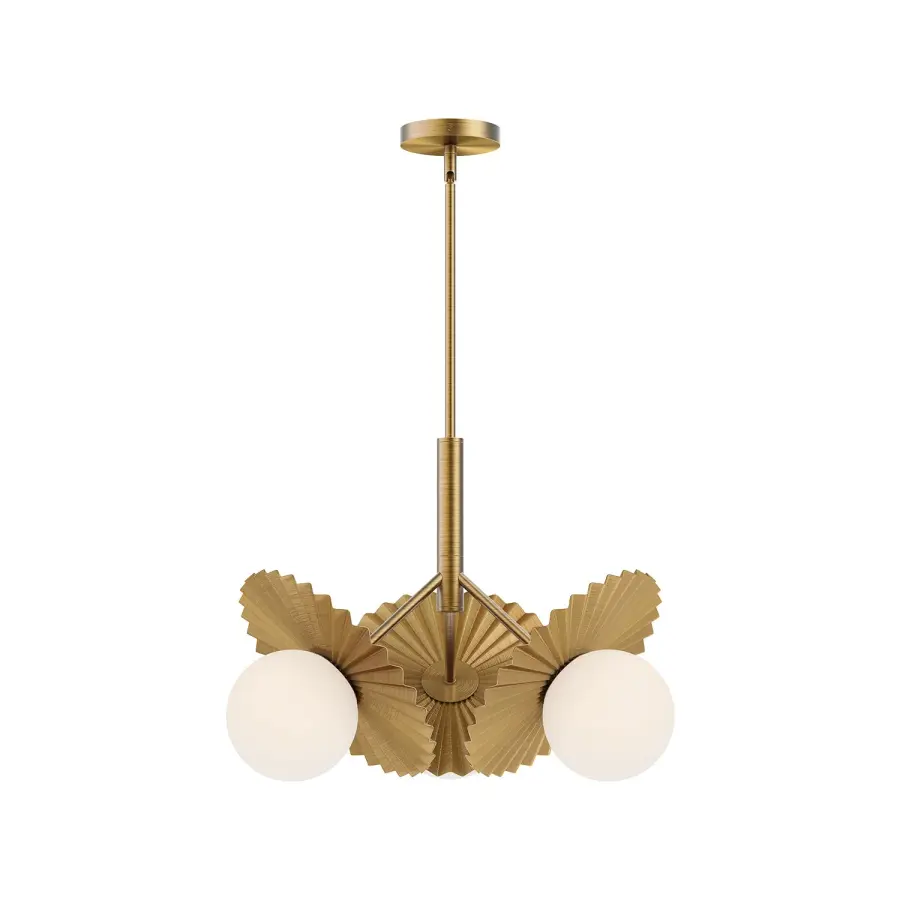Plume 22-Inch Chandelier in Matte Black - Image 4